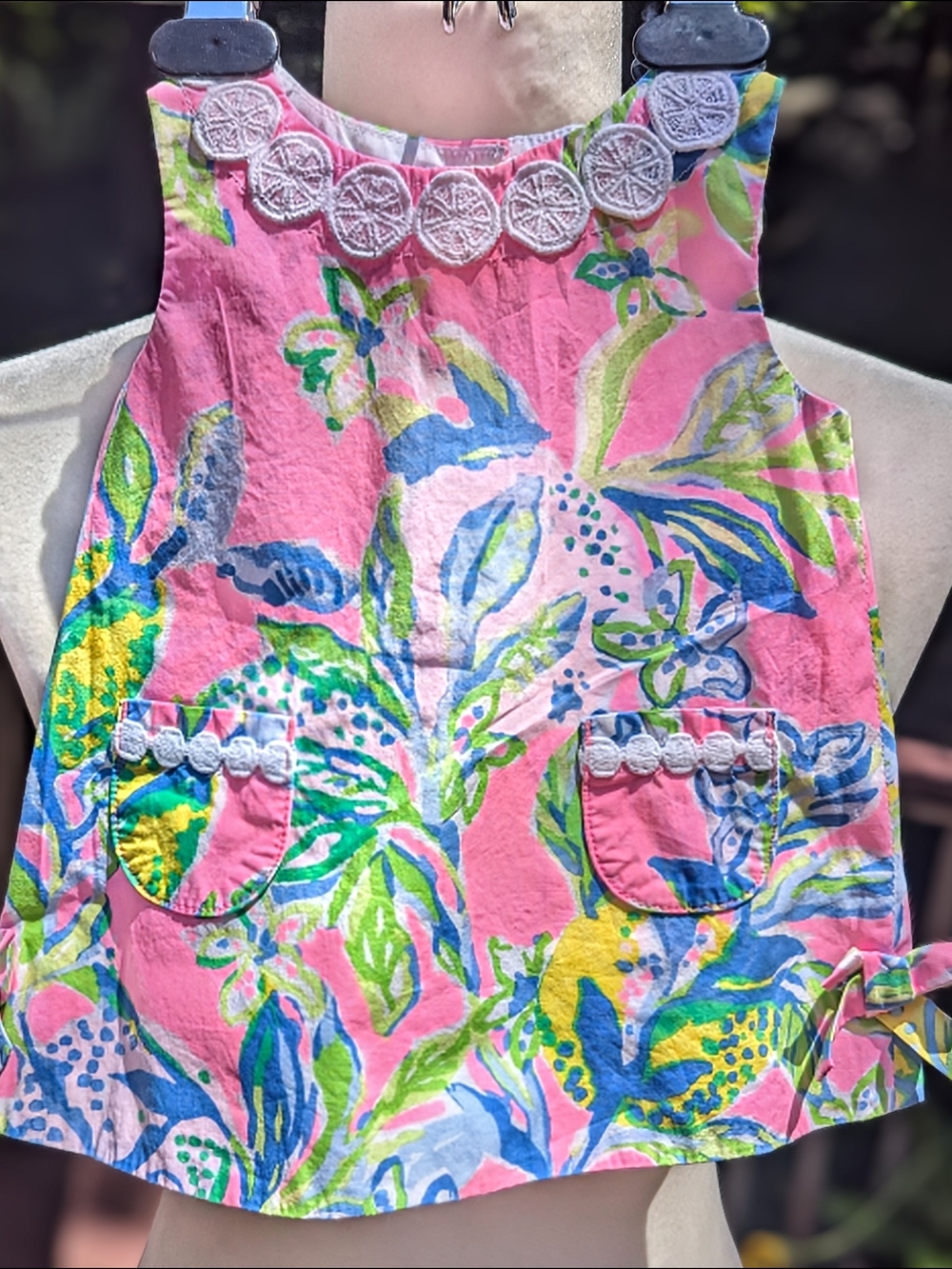 Lilly Pulitzer Pink Tropical Floral Pocket Dress